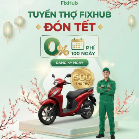 TUYỂN THỢ FIXHUB – ĐÓN TẾT THU NHẬP CAO